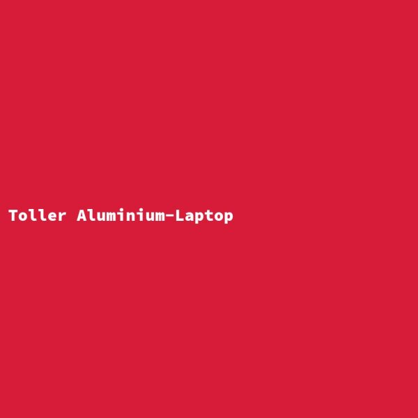 Toller Aluminium-Laptop